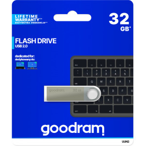 Goodram UUN2 unidade de memória USB 32 GB USB Type-A 2.0 Prateado