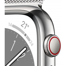 Apple Watch Series 8 OLED 41 mm 4G Prateado GPS