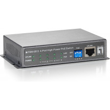 LevelOne FSW-0513 switch de rede Fast Ethernet (10 100) Power over Ethernet (PoE) Preto, Cinzento