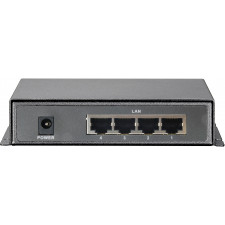 LevelOne FSW-0513 switch de rede Fast Ethernet (10 100) Power over Ethernet (PoE) Preto, Cinzento