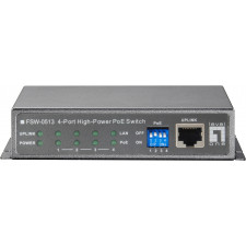 LevelOne FSW-0513 switch de rede Fast Ethernet (10 100) Power over Ethernet (PoE) Preto, Cinzento