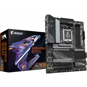 Gigabyte X670 AORUS ELITE AX motherboard AMD X670 Ranhura AM5 ATX
