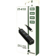 Inter-Tech ARGUS IT-410 USB 3.2 Gen 1 (3.1 Gen 1) Type-C 1000 Mbit s Preto