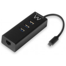 Ewent EW1141 hub de interface USB 3.2 Gen 1 (3.1 Gen 1) Type-C 5000 Mbit s Preto