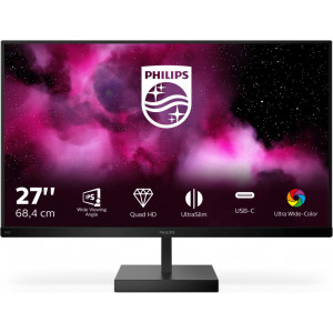 Philips C Line 276C8 00 monitor de ecrã 68,6 cm (27") 2560 x 1440 pixels Quad HD LCD Preto