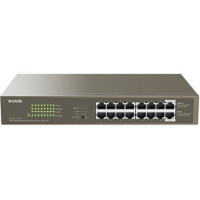 Tenda TEG1116P-16-150W-EU switch de rede Não-gerido Gigabit Ethernet (10 100 1000) Power over Ethernet (PoE) Bronze