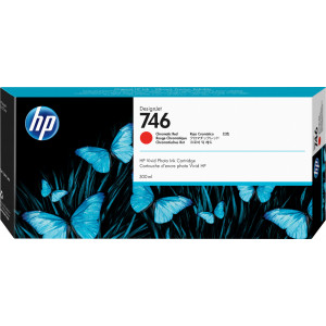 HP Tinteiro DesignJet 746 Vermelho Cromático (300 ml)