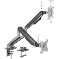 TooQ DB4132TNR-G montagem e suporte para monitores 81,3 cm (32") Fixação Aparafusar Preto