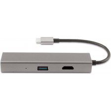 CoolBox Hub miniDOCK4 USB-C USB 3.2 Gen 1 (3.1 Gen 1) Type-C 5000 Mbit s Ferro