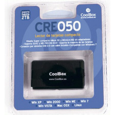 CoolBox CRE 050 leitor de cartões USB 2.0 Preto