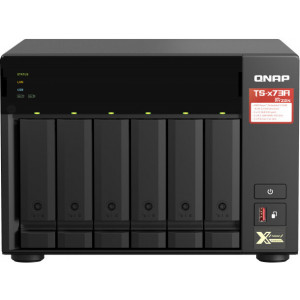 QNAP TS-673A NAS Tower Ethernet LAN Preto V1500B