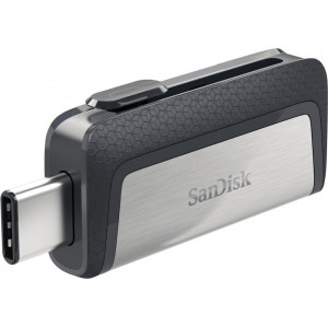 SanDisk Ultra Dual Drive USB Type-C unidade de memória USB 64 GB USB Type-A   USB Type-C 3.2 Gen 1 (3.1 Gen 1) Preto, Prateado
