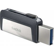 SanDisk Ultra Dual Drive USB Type-C unidade de memória USB 64 GB USB Type-A   USB Type-C 3.2 Gen 1 (3.1 Gen 1) Preto, Prateado