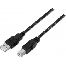 AISENS A101-0006 cabo USB 1,8 m USB 2.0 USB A USB B Preto