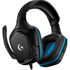 Logitech G G432 Auscultadores Com fios Fita de cabeça Jogos Preto, Azul