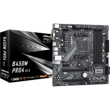 Asrock B450M Pro4 R2.0 AMD B450 Socket AM4 micro ATX