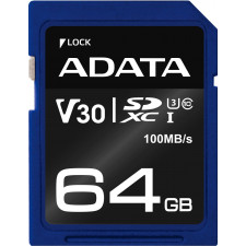 ADATA ASDX64GUI3V30S-R cartão de memória 64 GB SDXC UHS-I Classe 10