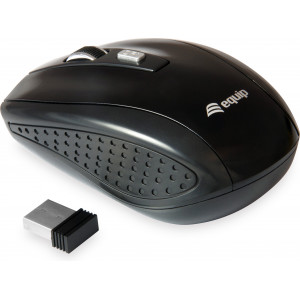 Equip 245104 rato Ambidestro RF Wireless Ótico 1600 DPI