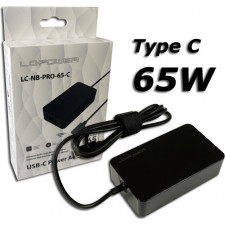 LC-Power LC-NB-PRO-65-C adaptador e transformador Interior 65 W Preto