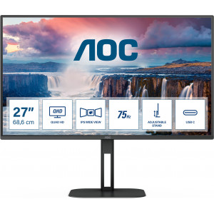 AOC V5 Q27V5C 68,6 cm (27") 2560 x 1440 pixels Quad HD LED Preto