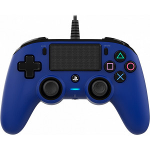 NACON PS4OFCPADBLUE controlador de jogo Azul USB Gamepad Analógico   Digital PC, PlayStation 4