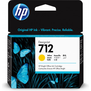 HP Tinteiro amarelo DesignJet 712 de 29 ml