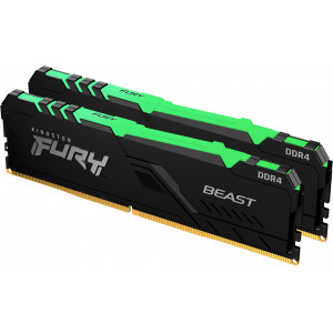 Kingston Technology FURY Beast RGB módulo de memória 32 GB 2 x 16 GB DDR4 3200 MHz