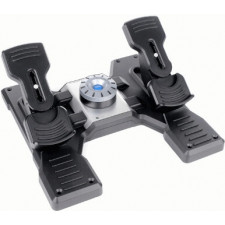 Logitech G Flight Rudder Pedals Preto, Prateado USB 2.0 Simulador de voo Analógico   Digital PC