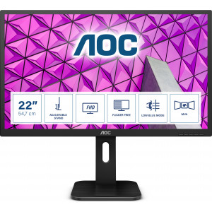 AOC P1 22P1 monitor de ecrã 54,6 cm (21.5") 1920 x 1080 pixels Full HD LED Preto