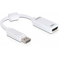 DeLOCK 61767 adaptador de cabo de vídeo 0,125 m DisplayPort HDMI Type A (Standard) Branco