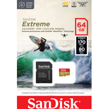 SanDisk Extreme 64 GB MicroSDXC UHS-I Classe 10