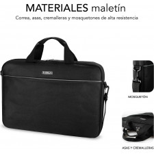 SUBBLIM SUB-LB-2SP0001 mala para portáteis 39,6 cm (15.6") Preto