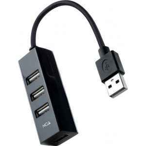 Nanocable 10.16.4404 hub de interface USB 2.0 Preto