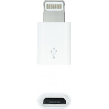 Nanocable 10.10.4100 adaptador para cabos Lightning Micro USB Branco