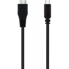 Nanocable 10.01.1201-BK cabo USB 1 m USB 3.2 Gen 1 (3.1 Gen 1) USB C Micro-USB B Preto