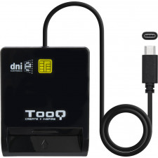 TooQ TQR-211B leitor de smart card Interior USB USB 2.0 Preto