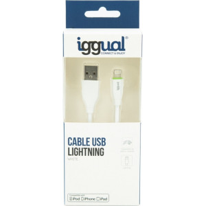 iggual IGG316955 cabo Lightning 1 m Branco