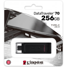 Kingston Technology 70 unidade de memória USB 256 GB USB Type-C 3.2 Gen 1 (3.1 Gen 1) Preto