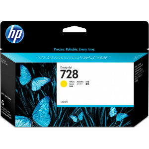 HP Tinteiro DesignJet 728 Amarelo de 130 ml