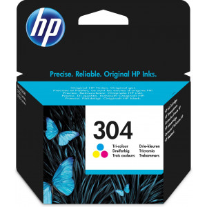 HP Tinteiro original 304 Tricolor