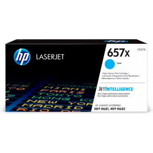 HP Toner LaserJet Original 657X Ciano de elevado rendimento