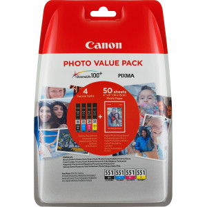 Canon 6508B005 tinteiro 4 unidade(s) Original Rendimento padrão Preto, Ciano, Amarelo, Magenta