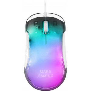 Mars Gaming MMGLOWW rato Mão direita USB Type-A Ótico 12800 DPI