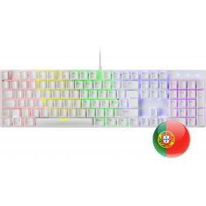 Mars Gaming MK422 teclado USB Português Branco