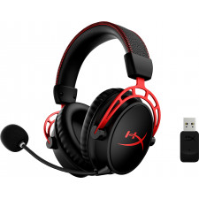 HyperX Cloud Alpha - Headset de gaming sem fios (Preto-Vermelho)