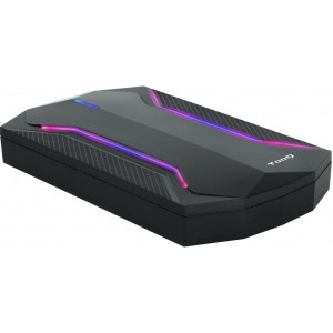 TooQ TQE-2599RGB Caixa para Discos Rígidos Compartimento HDD SSD Preto 2.5"