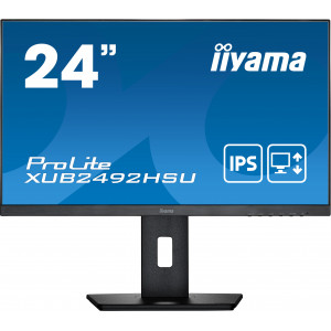 iiyama ProLite XUB2492HSU-B5 LED display 60,5 cm (23.8") 1920 x 1080 pixels Full HD Preto