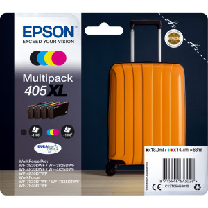 Epson 405XL DURABrite Ultra tinteiro 1 unidade(s) Original Rendimento alto (XL) Preto, Ciano, Magenta, Amarelo