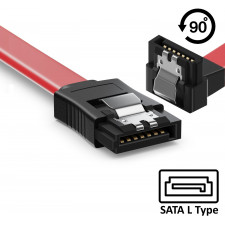 Ewent EC1514 cabo SATA 0,5 m SATA 7-pin Preto, Vermelho