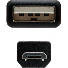 Ewent EC1020 cabo USB 1,8 m USB 2.0 USB A Micro-USB A Preto